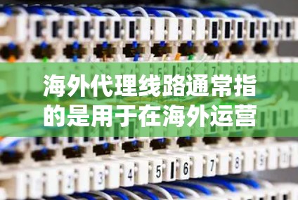 海外代理线路通常指的是用于在海外运营的网络代理系统或服务器。这些代理系统主要用于处理来自海外用户的请求，例如游戏、直播、购物等。以下是一些关于海外代理线路的常见问题和考虑因素
