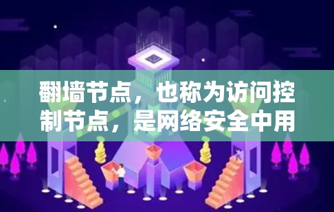 翻墙节点，也称为访问控制节点，是网络安全中用于保护数据和用户隐私的重要组成部分。以下是对翻墙节点的详细总结和解释