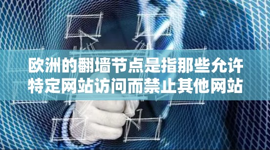 欧洲的翻墙节点是指那些允许特定网站访问而禁止其他网站的网络节点。这些节点通常是基于欧盟的网络法律或国际互联网大会的规则制定的。以下是一些主要的翻墙节点及其特点