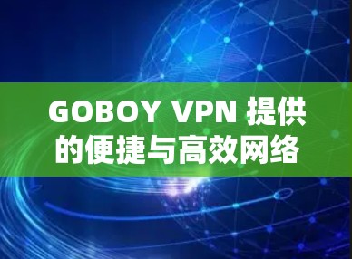 GOBOY VPN 提供的便捷与高效网络连接