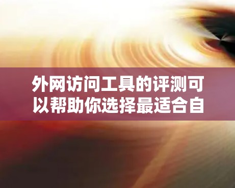 外网访问工具的评测可以帮助你选择最适合自己的工具，确保数据的安全性和访问速度。以下是一些常见的外网访问工具及其评测