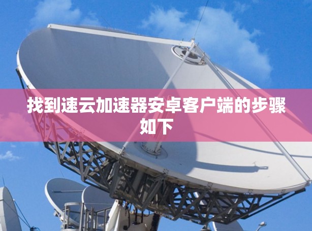 找到速云加速器安卓客户端的步骤如下