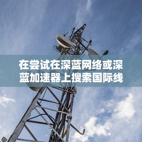 在尝试在深蓝网络或深蓝加速器上搜索国际线路时，您可以按照以下步骤进行操作