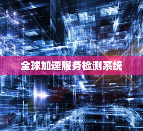全球加速服务检测系统