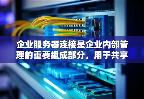 企业服务器连接是企业内部管理的重要组成部分，用于共享资源和管理功能，保障数据安全和高效运行。以下是对企业服务器连接的详细分析