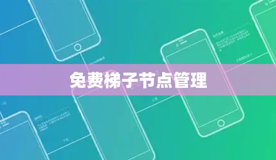 免费梯子节点管理